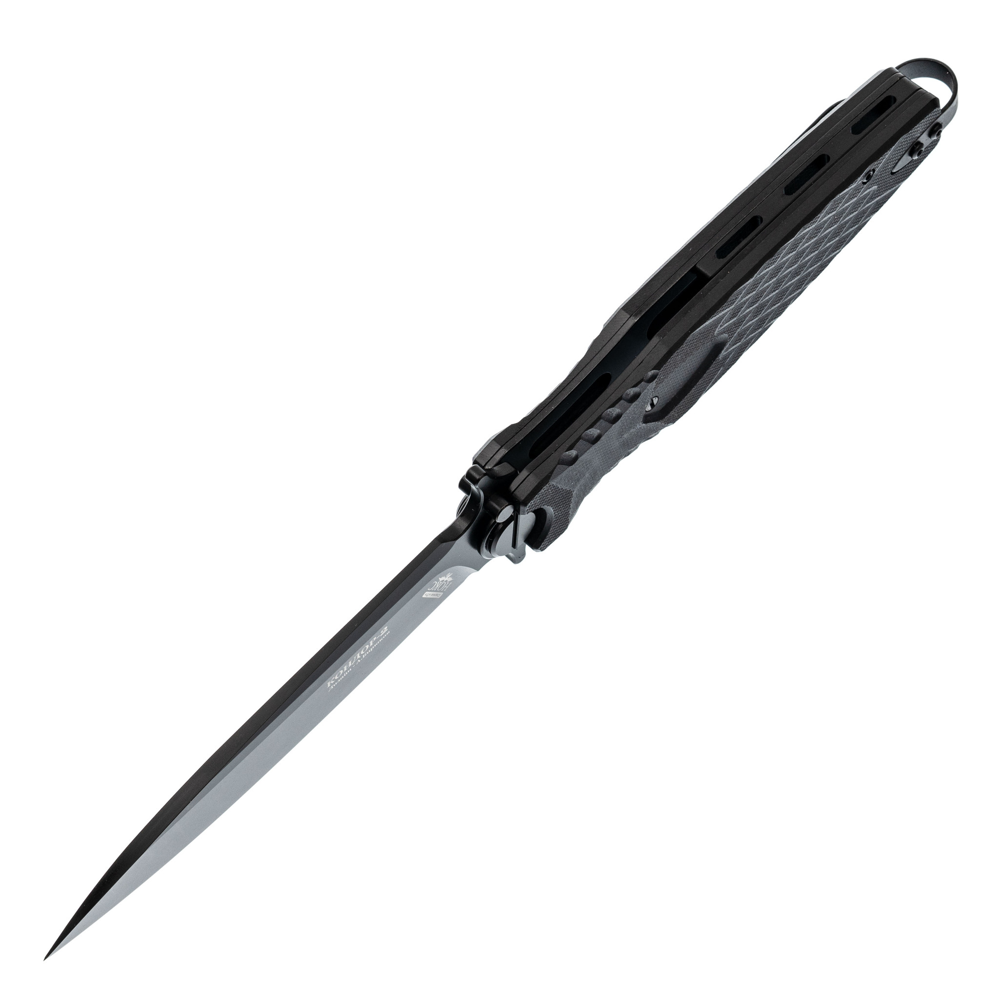 фото Складной нож кондор 2 black, сталь d2, рукоять g10 нокс