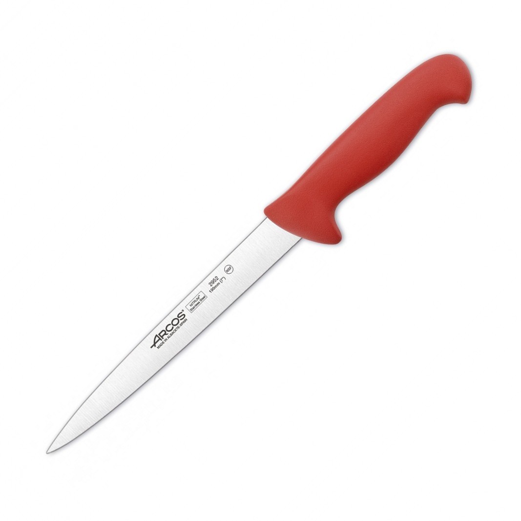 Нож филейный 2900 295222, 190 мм, красный