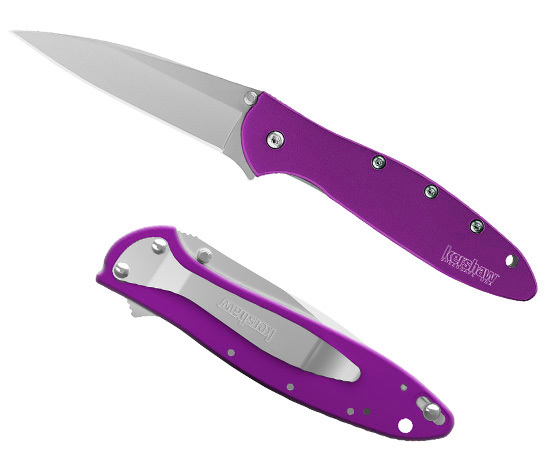 Нож складной KERSHAW Leek с фиолетовой рукоятью