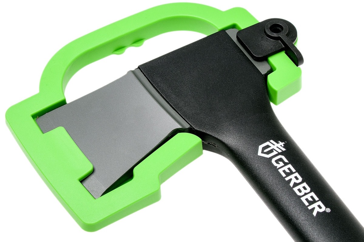 фото Топор gerber freescape hatchet, кованая сталь, рукоять термопластик grn, чёрно-зеленый
