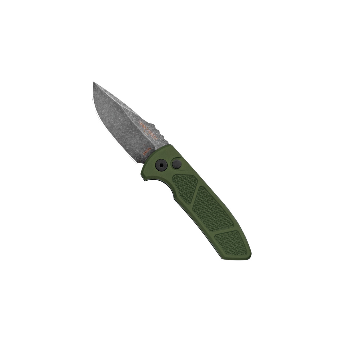 фото Автоматический складной нож pro-tech sbr, сталь acidwash s35vn, рукоять зеленый алюминий