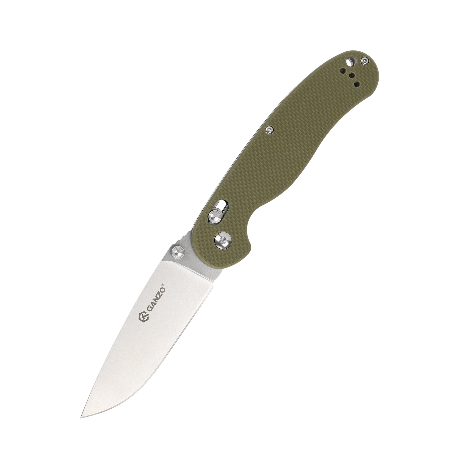 фото Складной нож ganzo d727m-gr, сталь d2, рукоять g10, зеленый