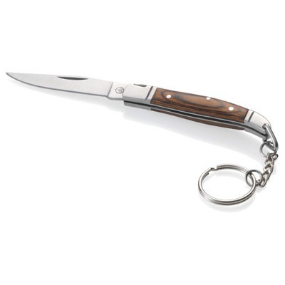 Нож-брелок с деревянной ручкой