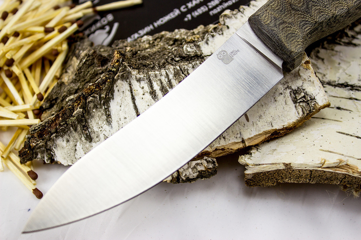 Шкуросъёмный разделочный нож Strix, сталь N690, G10
