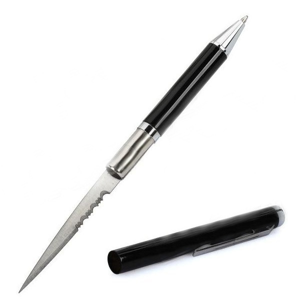 фото Скрытая ручка-нож штурм, черная noname