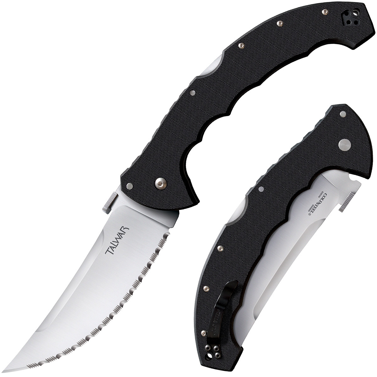 

Складной нож Cold Steel 21TBXS Talwar 5.5'' Serrated, сталь CPM-S35VN, рукоять G10