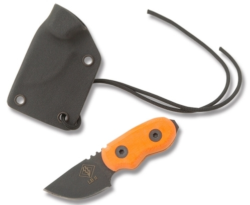 Нож с фиксированным клинком Little Bird Orange Micarta W/Glass Breaker