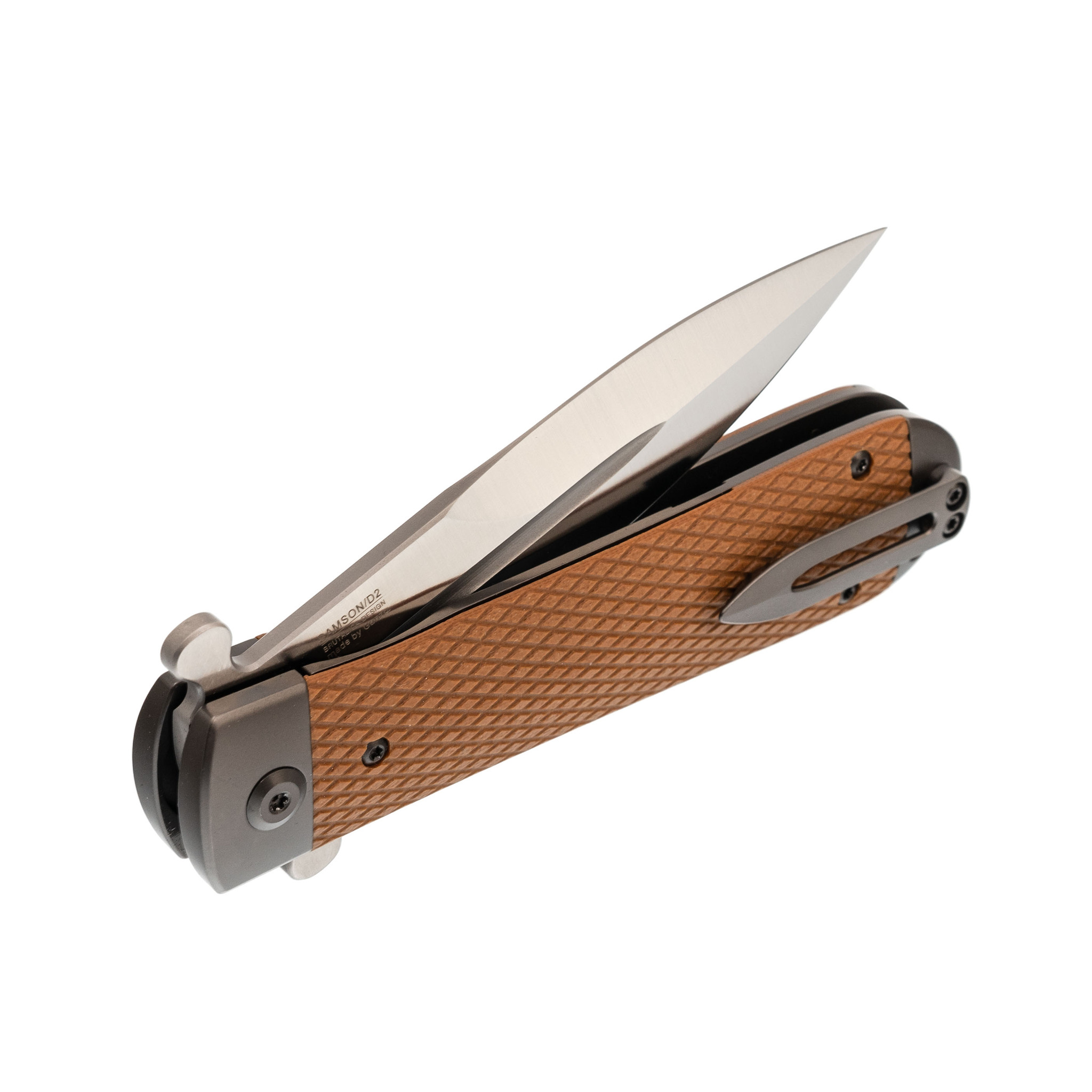 фото Нож складной adimanti samson by ganzo (brutalica design), коричневый