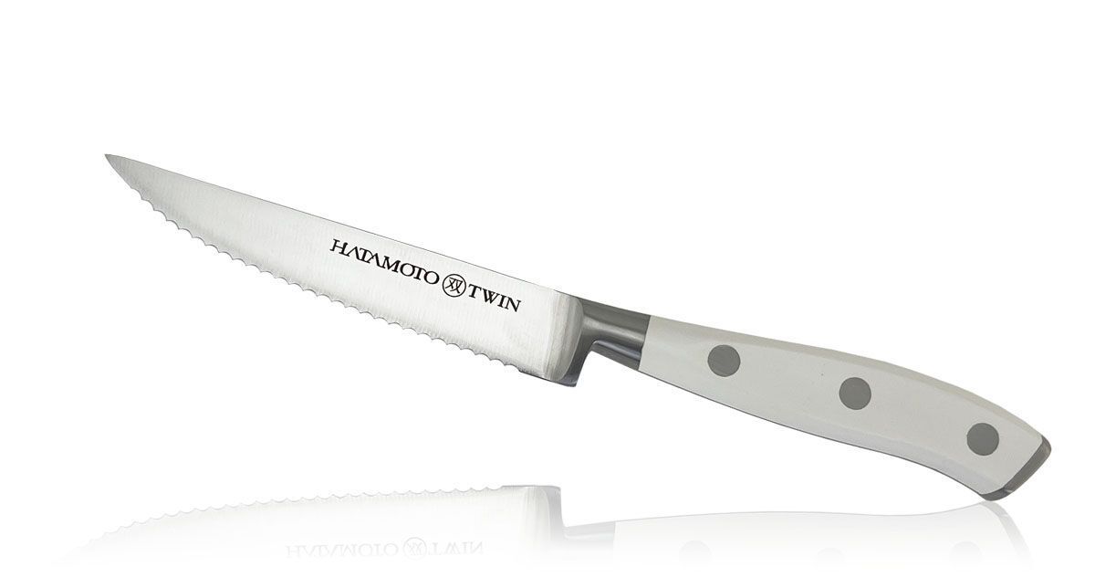 фото Набор кухонных ножей для стейков hatamoto h1401, сталь aus-8