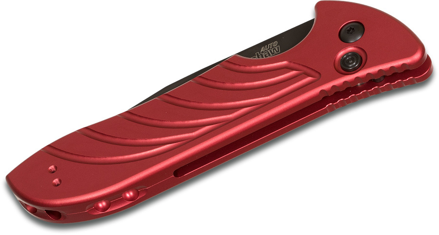 Автоматический складной нож Launch 5, DLC-Coated Crucible CPM® 154 Blade, Red Aluminum Handles, Emerson Design