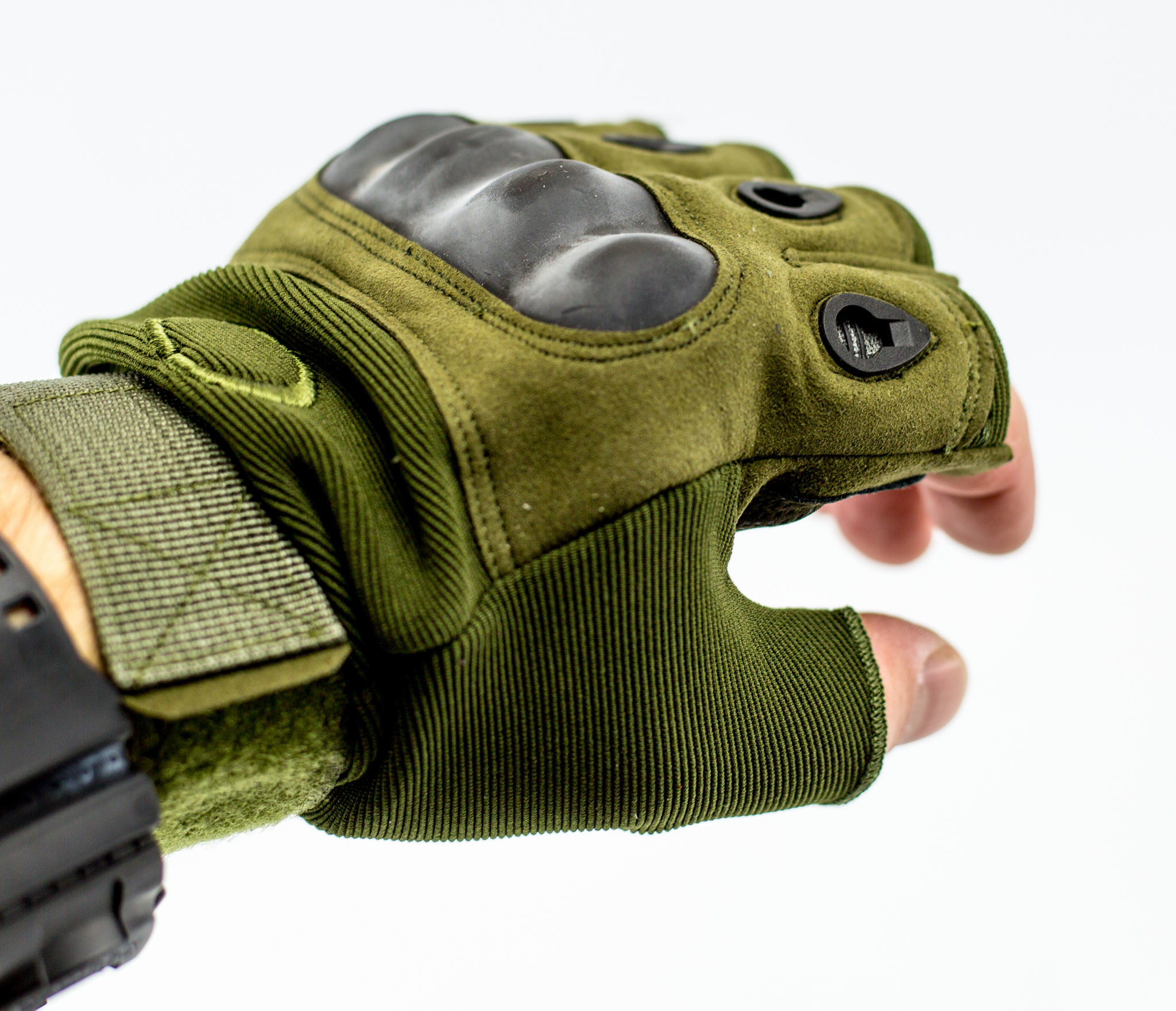 фото Тактические перчатки без пальцев, армейские , размер xl china factory