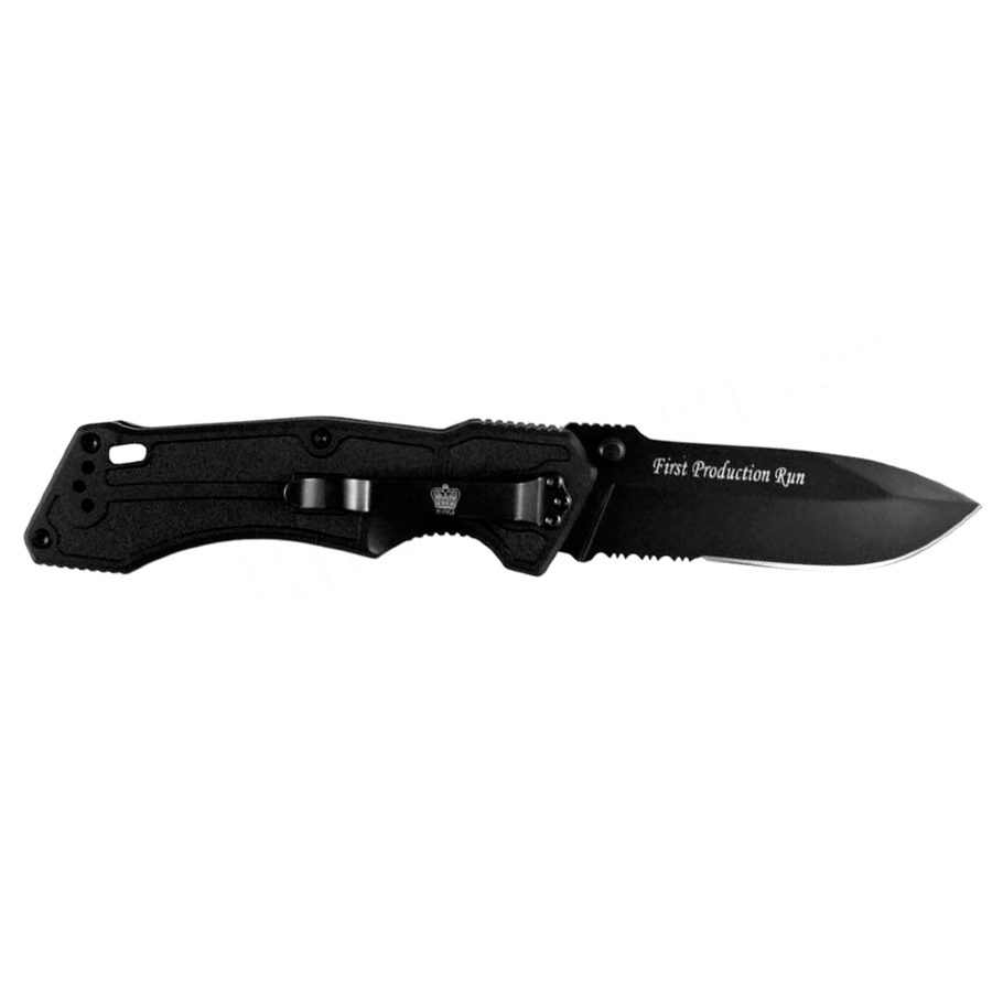 фото Нож складной okc, сталь 440а, рукоять анодированный алюминиевый сплав, черный ontario