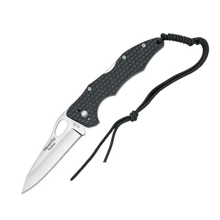 фото Складной нож fox blackfox tactical, сталь 440а, рукоять стеклотекстолит g-10, чёрный