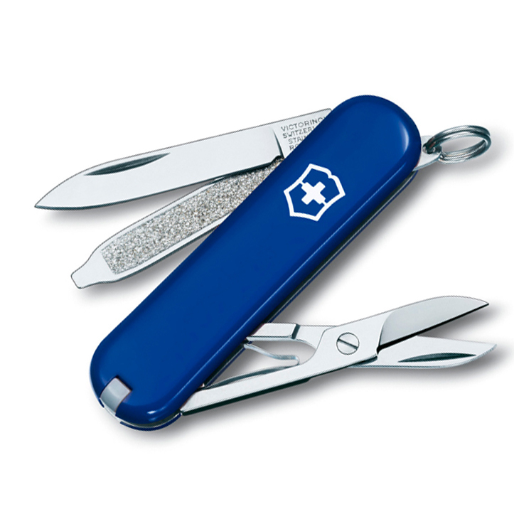 фото Нож перочинный victorinox classic, сталь x55crmo14, рукоять cellidor®, синий