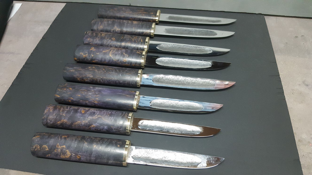 Авторский якутский нож из стали 9ХС , большой