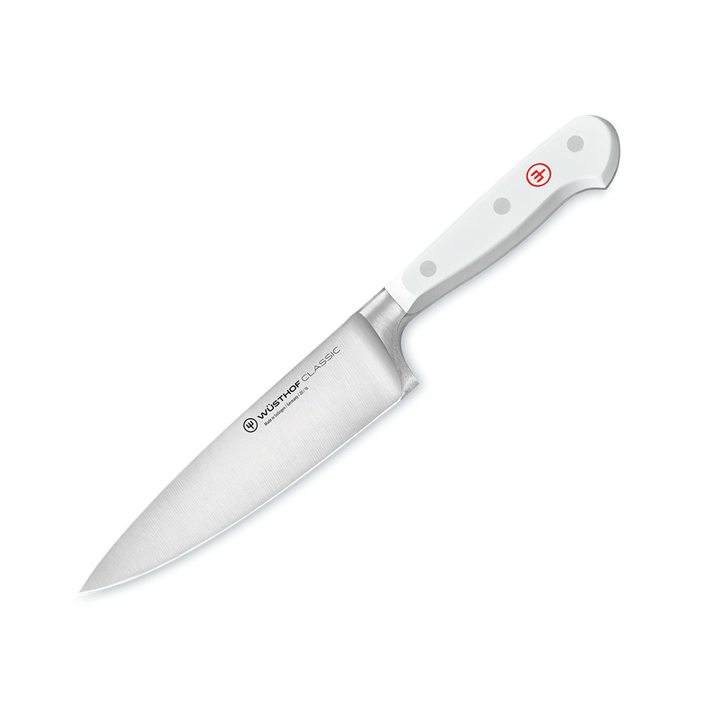 фото Профессиональный поварской кухонный нож «шеф» white classic, 160 мм wuesthof