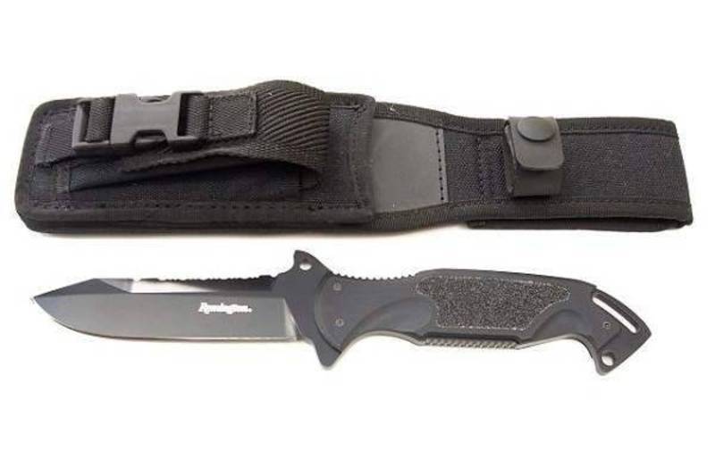 фото Нож с фиксированным клинком remington зулу i (zulu) rm\895fc dlc, сталь 440c dlc, рукоять алюминий
