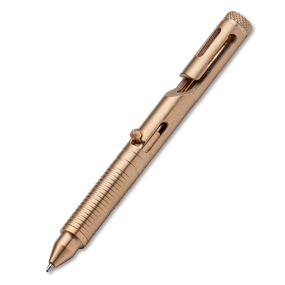 

Тактическая ручка Cal .45 CID (Clip-Integrated-Design) Brass, Boker Plus 09BO064, золотистая