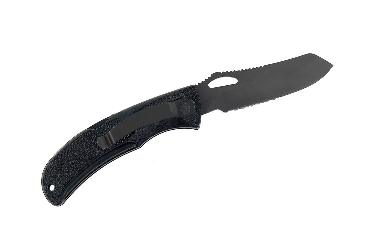 фото Складной нож gerber e-z out black, сталь cpm-s30v, рукоять термопластик grn