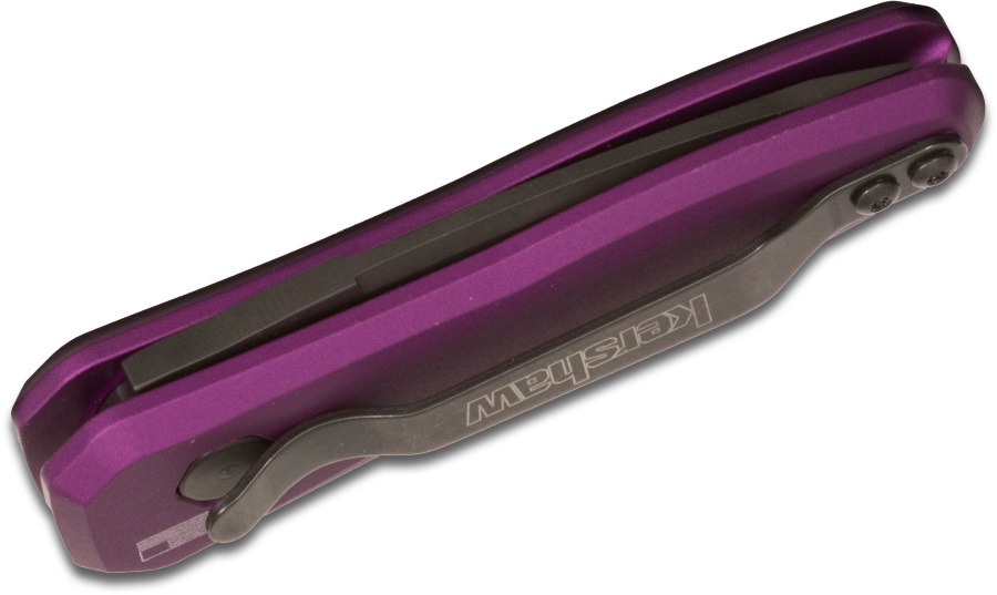 Автоматический складной нож Launch 4, DLC-Coated Crucible CPM® 154 Blade, Purple Aluminum Handles