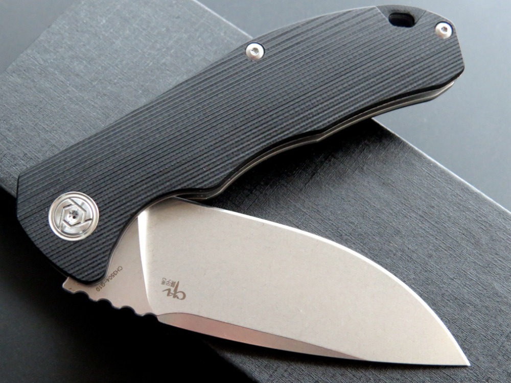 Складной нож CH3504 сталь D2, черный
