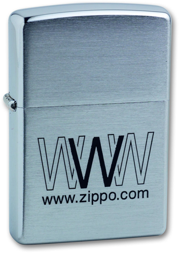 Зажигалка ZIPPO WWW.Zippo Brushed Chrome, латунь с никеле-хром.покрыт., серебр. Зажигалка ZIPPO WWW.Zippo Brushed Chrome, латунь с никеле-хром.покрыт., серебр.Зажигалки Zippo<br>Зажигалка ZIPPO WWW.Zippo Brushed Chrome, латунь с никеле-хромовым покрытием, серебристый, матовая, 36х56х12 мм<br>