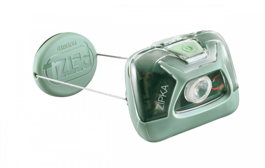 фото Фонарь светодиодный налобный petzl zipka зеленый, 300 лм