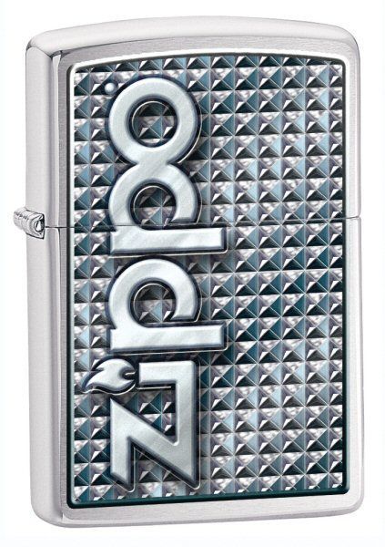 Зажигалка ZIPPO Brushed Chrome,латунь с никеле-хром.покрыт.,серебр.,матов.,36х56х12 мм Зажигалка ZIPPO Brushed Chrome,латунь с никеле-хром.покрыт.,серебр.,матов.,36х56х12 ммЗажигалки Zippo<br>Зажигалка ZIPPO Brashed Chrome, латунь с никеле-хромовым покрытием, серебряный, матовая, 36х56х12 мм<br>