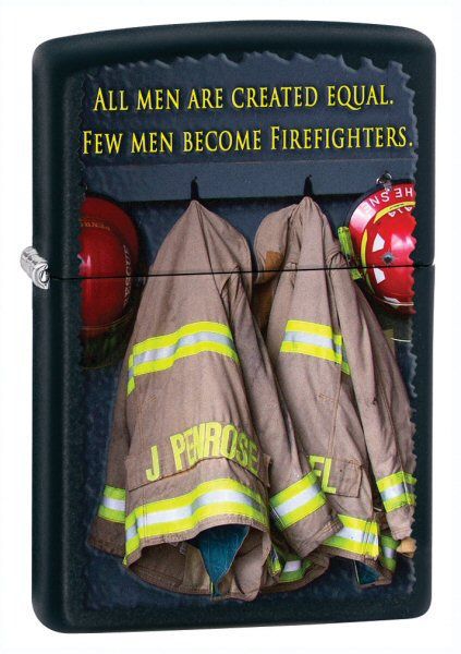 Зажигалка ZIPPO Fireman Сoats Black Matte, латунь с порошковым покрыт., черный, матовая, 36х56х12 мм Зажигалка ZIPPO Fireman Сoats Black Matte, латунь с порошковым покрыт., черный, матовая, 36х56х12 ммЗажигалки Zippo<br>Зажигалка ZIPPO Fireman Сoats Black Matte, латунь с порошковым покрытием, черный, матовая, 36х56х12 мм<br>