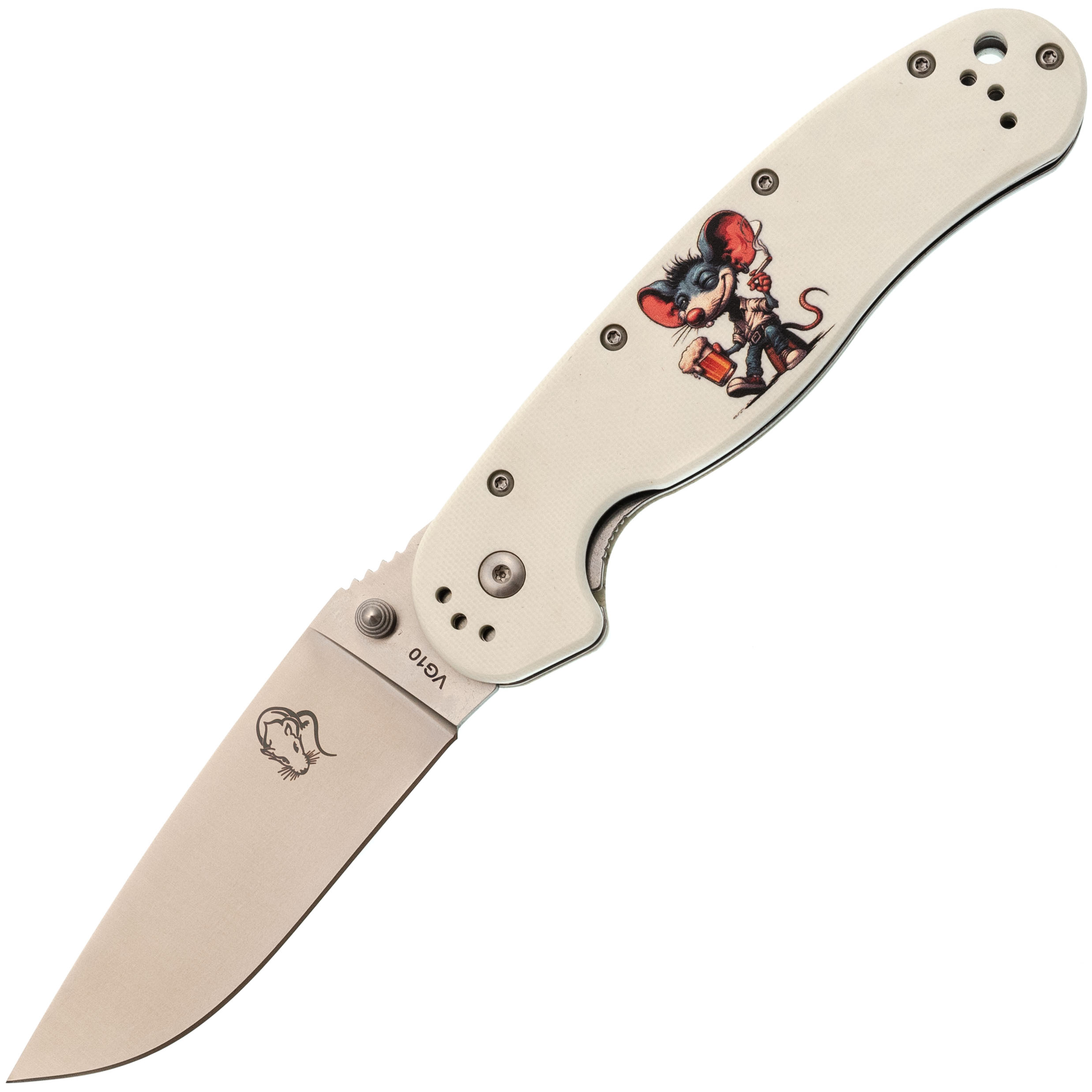 Складной нож Steelclaw "Крыса" Beer, сталь VG10, рукоять G10
Складной нож Steelclaw "Крыса" Beer, сталь VG10, рукоять G10