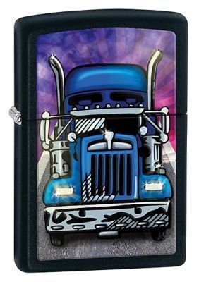Зажигалка ZIPPO Truck Black Matte, латунь с порошковым покрыт., черный, матовая, 36х56х12 мм Зажигалка ZIPPO Truck Black Matte, латунь с порошковым покрыт., черный, матовая, 36х56х12 ммЗажигалки Zippo<br>Зажигалка ZIPPO Truck Black Matte, латунь с порошковым покрытием, черный, матовая, 36х56х12 мм<br>