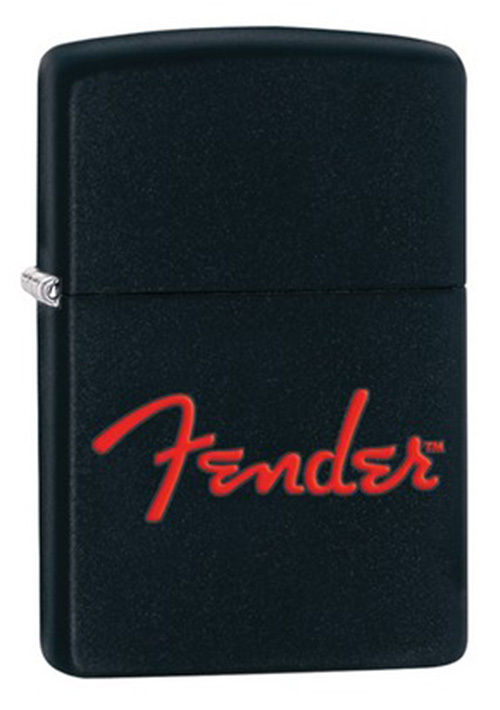 Зажигалка ZIPPO Fender, латунь с покрытием Black Matte, черный, матовая, 36х12x56 мм Зажигалка ZIPPO Fender, латунь с покрытием Black Matte, черный, матовая, 36х12x56 ммЗажигалки Zippo<br>Зажигалка ZIPPO Fender, латунь с покрытием Black Matte, черный, матовая, 36х12x56 мм<br>