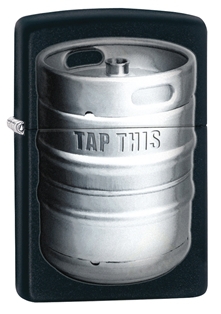 Зажигалка ZIPPO Kegger, латунь с покрытием Black Matte, черный с бочонком пива, матовая, 36х12x56 мм Зажигалка ZIPPO Kegger, латунь с покрытием Black Matte, черный с бочонком пива, матовая, 36х12x56 ммЗажигалки Zippo<br>Зажигалка ZIPPO Kegger, латунь с покрытием Black Matte, черный с бочонком пива, матовая, 36х12x56 мм<br>
