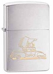 Зажигалка ZIPPO Car, латунь с покрытием Brushed Chrome, серебристый, матовая, 36х12x56 мм Зажигалка ZIPPO Car, латунь с покрытием Brushed Chrome, серебристый, матовая, 36х12x56 ммЗажигалки Zippo<br>Зажигалка ZIPPO Car, латунь с никеле-хромовым покрытием, серебряный, матовая, 36х12x56 мм<br>