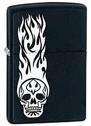 Зажигалка ZIPPO Skull Tattoo, латунь с покрытием Black Matte, чёрный, матовая, 36х12x56 мм Зажигалка ZIPPO Skull Tattoo, латунь с покрытием Black Matte, чёрный, матовая, 36х12x56 ммЗажигалки Zippo<br>Зажигалка ZIPPO Skull Tattoo, латунь с покрытием Black Matte, черный, матовая, 36х12x56 мм<br>