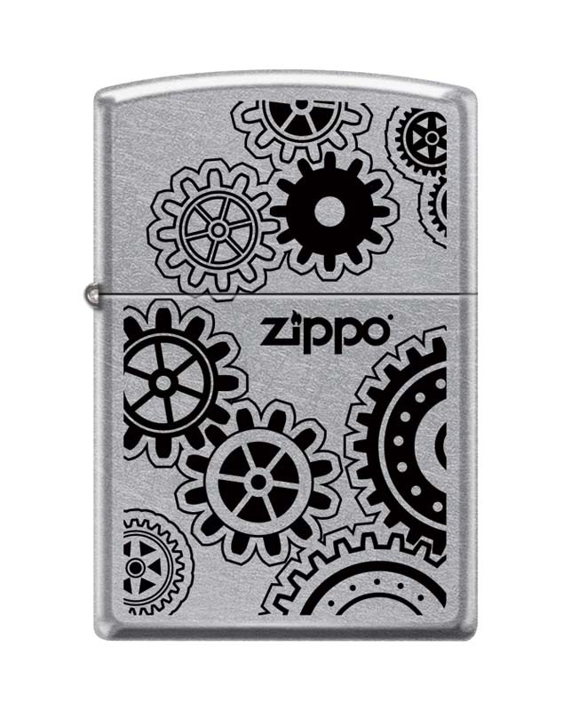 Зажигалка ZIPPO 207 Cog Wheels, латунь/сталь с покрытием Street Chrome™, серебристая, 36x12x56 мм Зажигалка ZIPPO 207 Cog Wheels, латунь/сталь с покрытием Street Chrome™, серебристая, 36x12x56 ммЗажигалки Zippo<br>Зажигалка ZIPPO 207 Cog Wheels, латунь/сталь с покрытием Street Chrome™, серебристая с изображением часовых шерестерёнок, матовая, 36x12x56 мм<br>