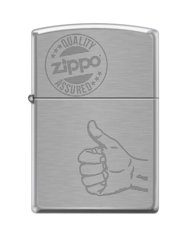 Зажигалка ZIPPO 200 Zippo Quality Assured, латунь/сталь с покрытием Brushed Chrome, 36x12x56 мм Зажигалка ZIPPO 200 Zippo Quality Assured, латунь/сталь с покрытием Brushed Chrome, 36x12x56 ммЗажигалки Zippo<br>Зажигалка ZIPPO 200 Zippo Quality Assured, латунь/сталь с покрытием Brushed Chrome, серебристая, матовая, 36x12x56 мм<br>