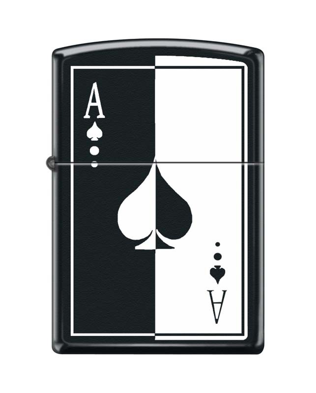 Зажигалка ZIPPO 218 Ace, латунь/сталь с покрытием Black Matte, чёрная, матовая, 36x12x56 мм Зажигалка ZIPPO 218 Ace, латунь/сталь с покрытием Black Matte, чёрная, матовая, 36x12x56 ммЗажигалки Zippo<br>Зажигалка ZIPPO 218 Ace, латунь/сталь с покрытием Black Matte, чёрная с изображением карточного туза, матовая, 36x12x56 мм<br>
