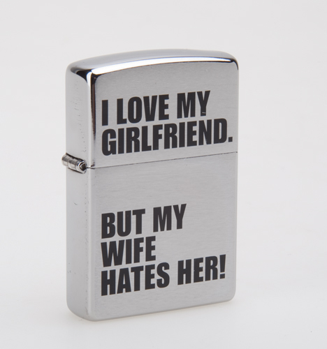 Зажигалка I love my girlfriend... Зажигалка I love my girlfriend...Зажигалки Zippo<br>Зажигалка I love my girlfriend...<br>
