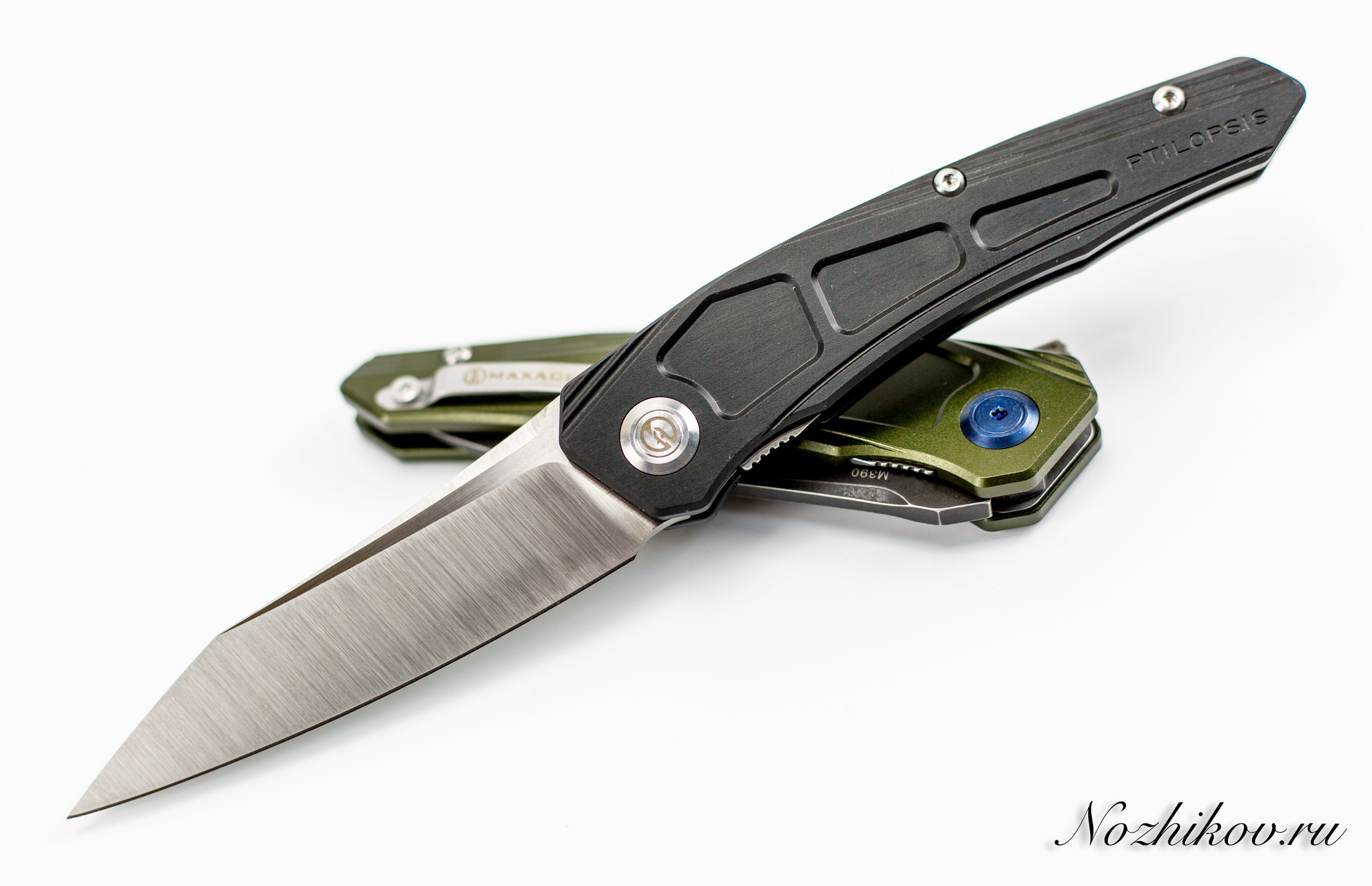 Складной нож Maxace Ptilopsis Black, сталь M390