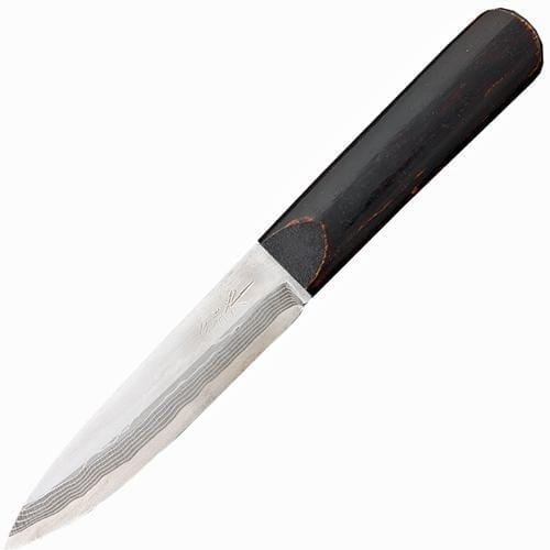 фото Рыбацкий нож с фиксированным клинком maruyoshi makiri-shoto, сталь shirogami, рукоять дуб