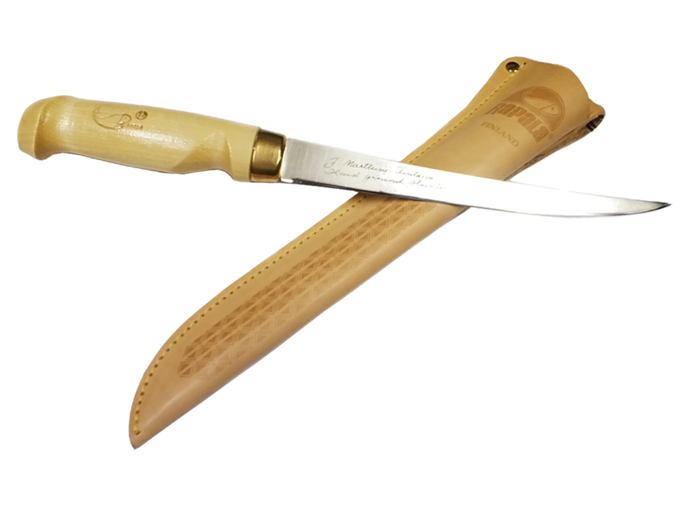 фото Филейный нож, rapala, fnf7, нержавеющая сталь, кожаный чехол