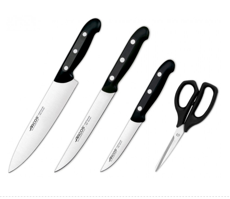 фото Набор из 3 кухонных ножей и ножниц, maitre, arcos