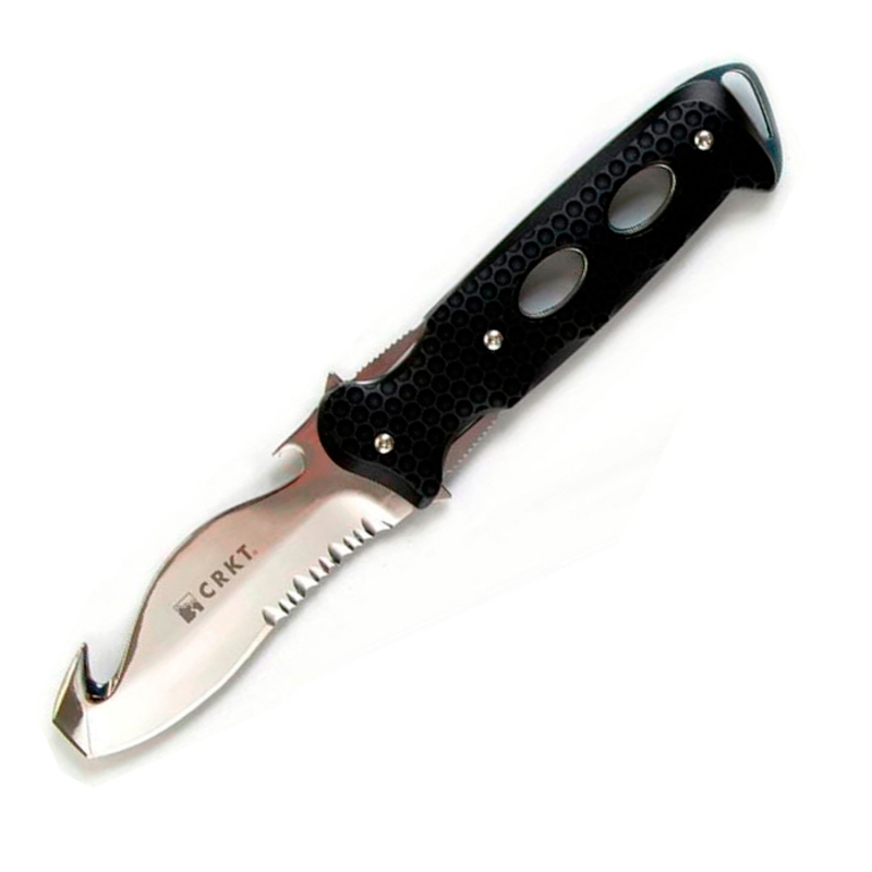фото Нож с фиксированным клинком подводный crkt norfolk diver, сталь sandvik 12с27, рукоять пластик