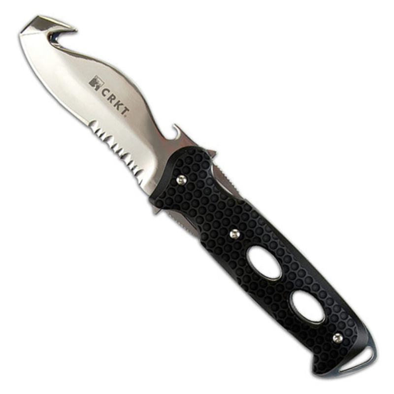 фото Нож с фиксированным клинком подводный crkt norfolk whitewater, сталь sandvik 12с27, рукоять zytel