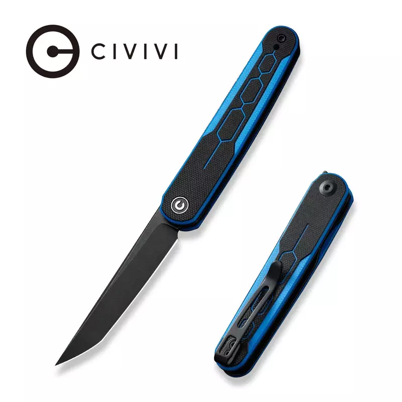 

Складной нож Civivi KwaiQ, сталь Nitro-V, рукоять G10, синий