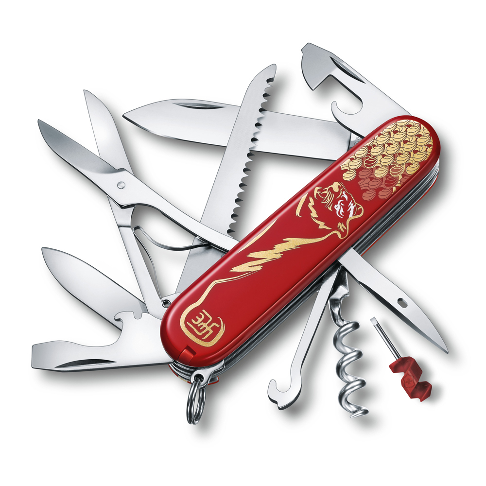 

Нож перочинный Victorinox Huntsman Год тигра 2022, 91 мм, 16 функций