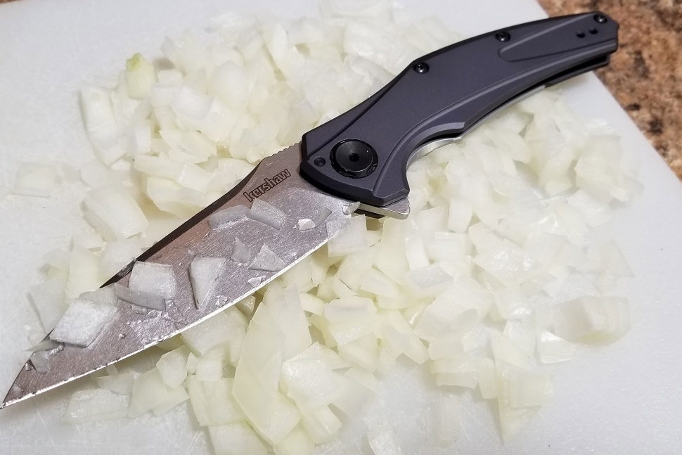 фото Нож складной bareknuckle - kershaw 7777, сталь sandvik 14c28n, рукоять серый анодированный алюминий