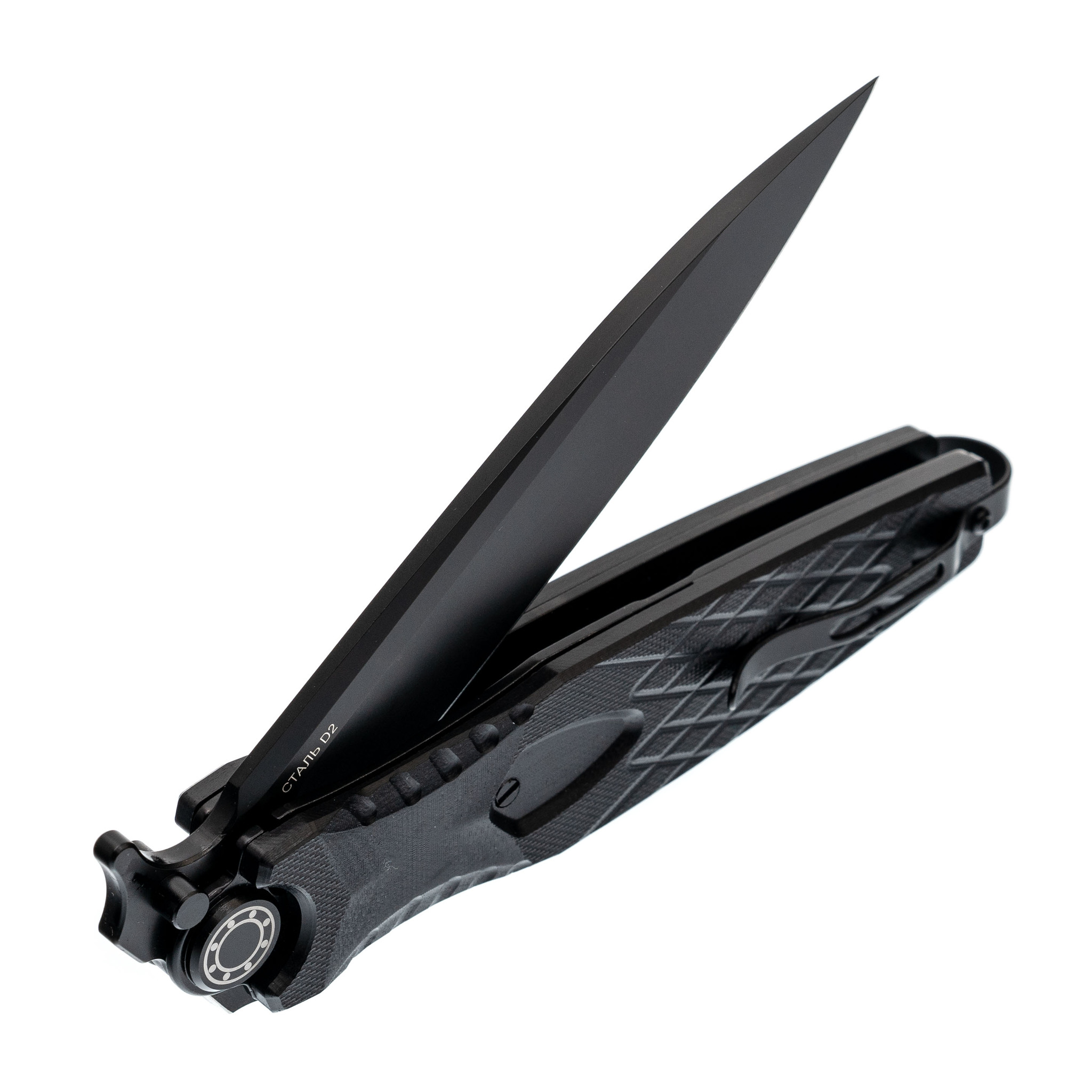 фото Складной нож кондор 2 black, сталь d2, рукоять g10 нокс