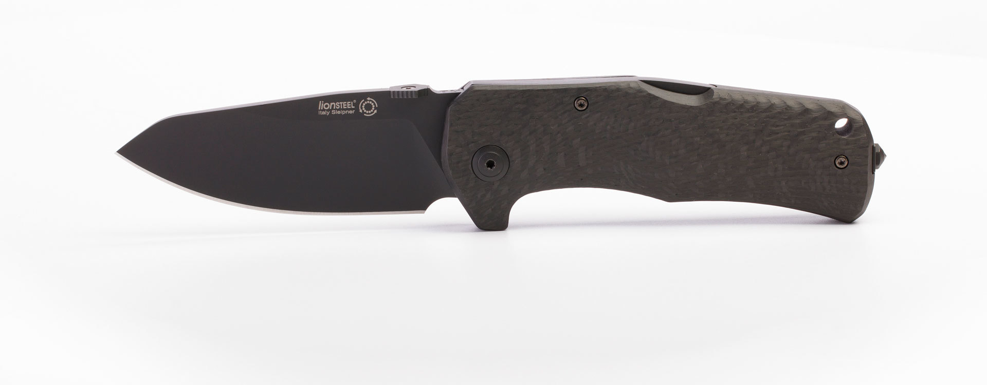 Нож складной TM1 Solid® Single-Piece Carbon Fiber, Black Finish Sleipner Stainless Steel (IKBS® Pivot)